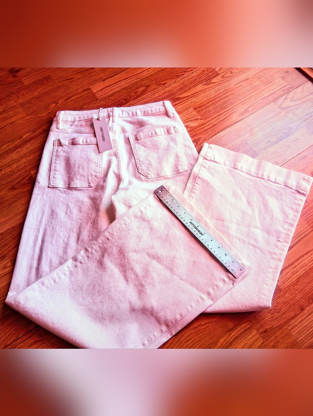 NWT Driftwood White Jeans Sz 27, 32" Inseam - Picture 5 of 6